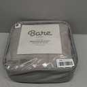 Bare Home Weighted Blanket All-Natural 100% Cotton with Nontoxic Glass Beads 60"x80" 17lbs, Light Grey