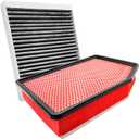 JTBU966-12405 Cabin and Engine Air Filters for Chevrolet and GMC Models - Escalade, Escalade ESV, Silverado, Silverado LTD, Silverado HD, Silverado HD, Suburban, Tahoe, Sierra Limited, Sierra HD