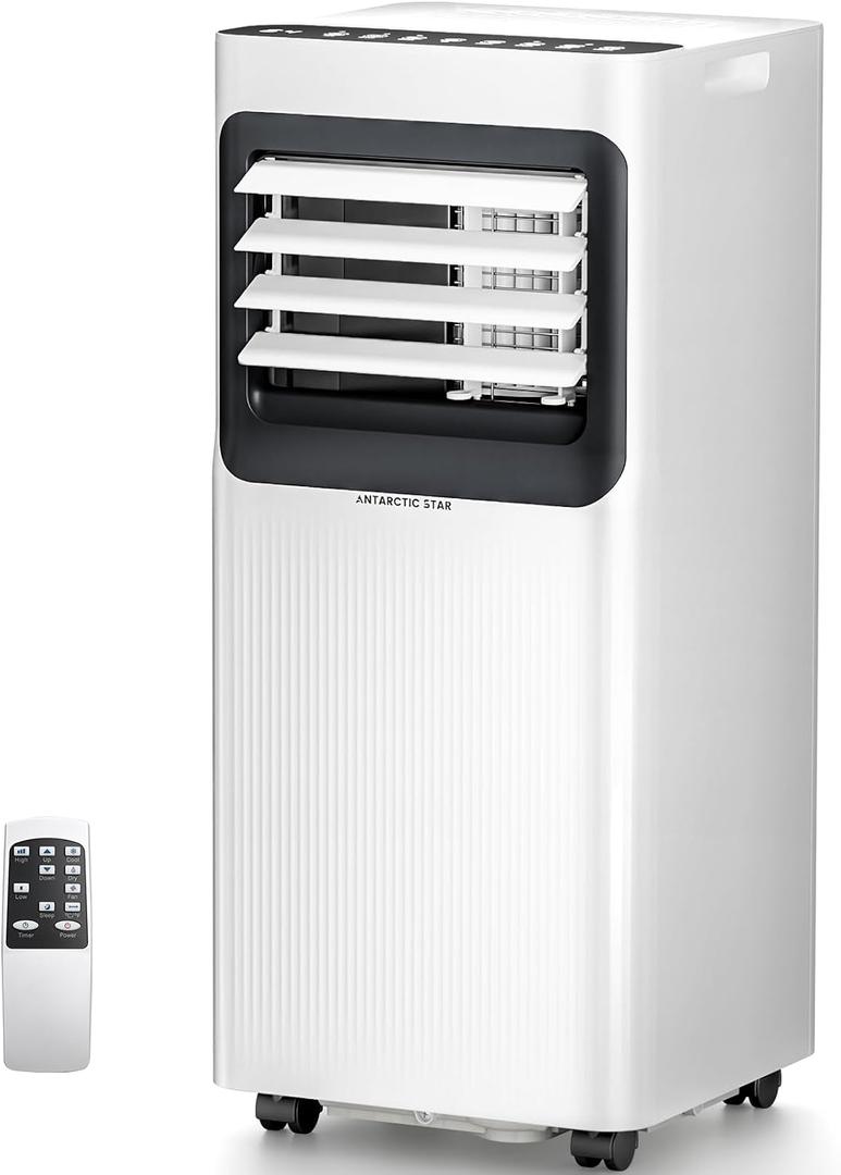 Antarctic Star 8000 BTU Portable Air Conditioner, 5-in-1 AC Unit