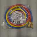 3 Pieces AC Manifold Gauge Hose Kit for R134A R404A R12 R502, 1/4" Thread Automotive Air Condition Refrigerant R134A A/C Charging Hose with 5ft Hoses