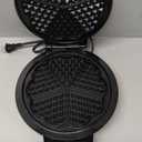 Mueller Heart 5 Waffle Maker, Waffle Iron, Adjustable Browning Control & Nonstick, Cool Touch Handle, Easy to Clean, Small Kitchen Appliances