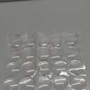 STRONGEST HOME Wall Protector for Door Knobs, 2-Inch - Clear Self-Adhesive Door Stopper Guards - Quiet Rubber Bumpers for Wall Protection, 20-Pack