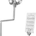 Alto Saxophone Lyre Sheet Music Holder- 18CM, Sax Marching Lyre Clamp- on Vertical Music Sheet Clip (Silver)