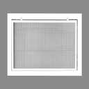 HVAC Premium 20" x 14" Cube Core Eggcrate Return Air Filter Grille for 1" Filter - Aluminum - White [Outer Dimensions: 22.5" x 16.5"]