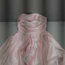 Womens Satin Short Bridal Shower Dresses Strapless Prom Party Gowns for Women ZP003 (Pink), Size 0