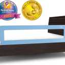 ComfyBumpy 1-Pack Bed Rail for Toddlers 55.5" L x 19.5" H | Toddler Bed Rails for Twin, Full, Queen & King Mattress Size | Swing Down Rail Guard | Mattress Side Rail for Kids | Blue