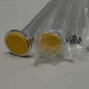 Chrome Shower Curtain Rod 31 to 80 Inch,1 Inch Diameter Adjustable Spring Tension Curtain Rod No Drilling Stainless Steel Telescoping Rod,No Rust