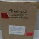 Bonsaii 12-Sheet Cross Cut Paper Shredder, 5.5 Gal Home Office Heavy Duty Shredder for Paper, Credit Card, Mail, Staples, with Transparent Window, High Security Level P-4 (C275-A)