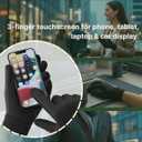 Winter Gloves Women Men Cold Weather Touch Screen 3-Layers Liner Glove for Running, Cycling, Biking, Hiking, Driving