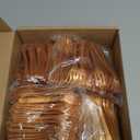 Skylety 500 Pcs Plastic Mini Forks 3.7 x 0.6 Inch Tiny Small Disposable Appetizer Cocktail Tasting Forks Utensils for Fruit Dessert Cakes Serving Supply(Gold)