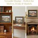 Vintage Picture Frames for Gallery Wall Frame Set, 7 Pcs Assorted Ornate Antique Photo Frames with High Definition Glass or acrylic, Resin Baroque Decor for Tabletop & Wall Display (Included Art Prints), 15.8 x 11.8 inches