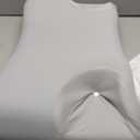 Hahafelt Cooling Cervical Neck Pillowcase for Pain Relief (Only Pillowcase) Ergonomic Pillow Case with Zipper Cool Memory Foam Pillow Cover for Side Back Stomach Sleepers(2 in 1 Style,Gray)