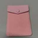 Cell Phone Leather Wallet Credit Card Holder Pocket Wallet Adhesive Phone Wallet & RFID Blocking Sleeve Pink Stick On Card Holder Universally fits Most Cell Phones &Cases (Pink Plus)