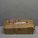 3FT Pink Christmas Tree Tinsel with 50 Warm White & Multi Color Fariy Light 3D Star 15 Ball Ornament, 12 Light Modes Timer Battery Operated Small Artificial Full Xmas Tree Table Indoor Holiday Decor