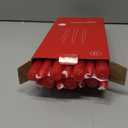 Grcdoyvl 14 Pack Tall Red Taper Candles - 10 Inch Red Dripless, Unscented Dinner Candle - Paraffin Wax with Cotton Wicks - 8 Hour Burn Time.