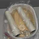 5-in-1 Small Wooden Cat Tree Tower,16.5''H Natural Sisal Cat Scratching Post Climbing Tower with Bed,Interactive Cat Feather Toy,Ball Track Toy for Kittens and Indoor Cats,White