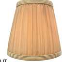 Royal Designs, Inc. CS-1054-5AGL-6 Designer Mushroom Pleat Empire Chandelier Lamp Shade, 3 x 5 x 4.5, Antique Gold, 6-Pack