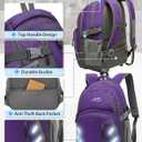 ProEtrade Backpack Bookbag for College Laptop Travel, Fit Laptop Up to 15.6 inch with USB Charging Port Multi Compartment Anti theft, Gift for Women Men (Purple)