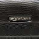 Amazon Basics 21" Hardside Carry-On Luggage with Spinner Wheels, Expandable for Up to 25% More Space, Scratch-Resistant Hard Shell, Telescoping Handle, Black