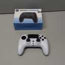 ThinTree Wireless Controller Compatible for PS-5/Pro/Slim/PC, Hall Effect Sticks & 7 RGB LED Mode & haptic Feedback & 1500 mAH Battery & Motion Sensing, 3.5mm Audio Jack (White)