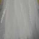 Abaowedding Women's Wedding Dress for Bride Lace Applique Evening Dress V Neck Straps Ball Gowns, 18 Plus