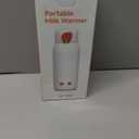 Portable Bottle Warmer for Travel, 12oz Large Capacity Fast Heating Breast Milk, Water & Formula On The Go Baby Bottle Warmer Accurate Temp Control with 4 Levels Long Battery Life for Car & Airplane (Orange)