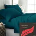 Ashton Sheets King Sheets Set Egyptian Cotton - 1000 Thread Count 4 PC Egyptian Cotton Sheets King Size, Luxury Sheets King Size, Cooling High Thread Count Deep Pocket Sheets, Fits Upto 18" - Teal