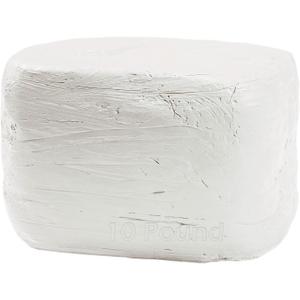 ReArt Natural Air-Dry Clay, for Sculpting, Wheel Throwing, Hand Building, All-Purpose Modeling Clay 10lbs for Sculpting (White 10LBs)