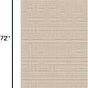 KOZYFLY Runners for Hallways 2x6 ft Washable Kitchen Runner Non Slip Rubber Backed Hall Runners Cotton Entryway Runner Rugs Floor Carpet for Indoor Backdoor Bedroom Kitchen, Ivory/Khaki