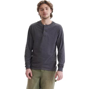 Hanes T Beefyt Henley, Men's Cotton Long Sleeve Shirts (Large)