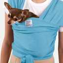 Cat Sling Carrier for Small Pets  Anti-Anxiety Cat Sling, Kitten Pouch  Pet Sling in Gray Black Blue Green Pink Yellow (Blue, Standard)