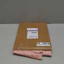 Lecloud Leia Clip Leaf Pink Sheer Curtains 63 Inch Length 2 Panels, Dual Rod Pockets Light Filtering Voile Blush Curtain for Living Room Bedroom, Farmhouse Jacquard Textured Short Drapes, 38W x 63L