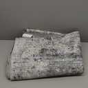 3x8 Washable Hallway Runner  Non-Slip Abstract Modern Neutral Wide Carpet Runner for Kitchen Floor, Entryway, Bedroom, Living Room  Soft Low-Pile Thin Rubber BackingBlue Gray,3x8