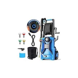 Pressure Washer 5000 PSI Adjustable Pressure, Power Wahser Powered with 33ft Pressure Hose, 4 Nozzles and 500ml Foam Cannon, Cleaner Machine for Home