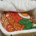 Ramen Noodle Dog & Cat Bed,Keep Warm and Super Soft Creative Pet Nest for Indoor Cats,Removable Washable Cushion for Small Medium Large Dogs and Cats (23.6"L x 23.6"W x 10.2"Th, orange)