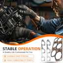 GoaMotors Engine Upper & Lower Intake Gaskets Set Fit for Buick for Lacrosse for Rendezvous for Cadillac CTS SRX STS for Malibu for Pontiac G6 G8 for Saturn Aura 3.6L, Replace 12598158