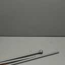 Curtain Rods for windows 32-48 inch, 5/8 inch Decorative Silver Splicing Heavy Duty Metal Curtain Rod set with Brackets