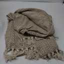 DII Chevron Throw Collection Handloomed Cotton, 50x60, Stone