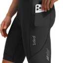 baleaf Men's 4D Padded Bike Shorts Cycling Zipper Pockets Biking Bicycle Mountain Riding Biker Cycle UPF 50+ (Black, M)
