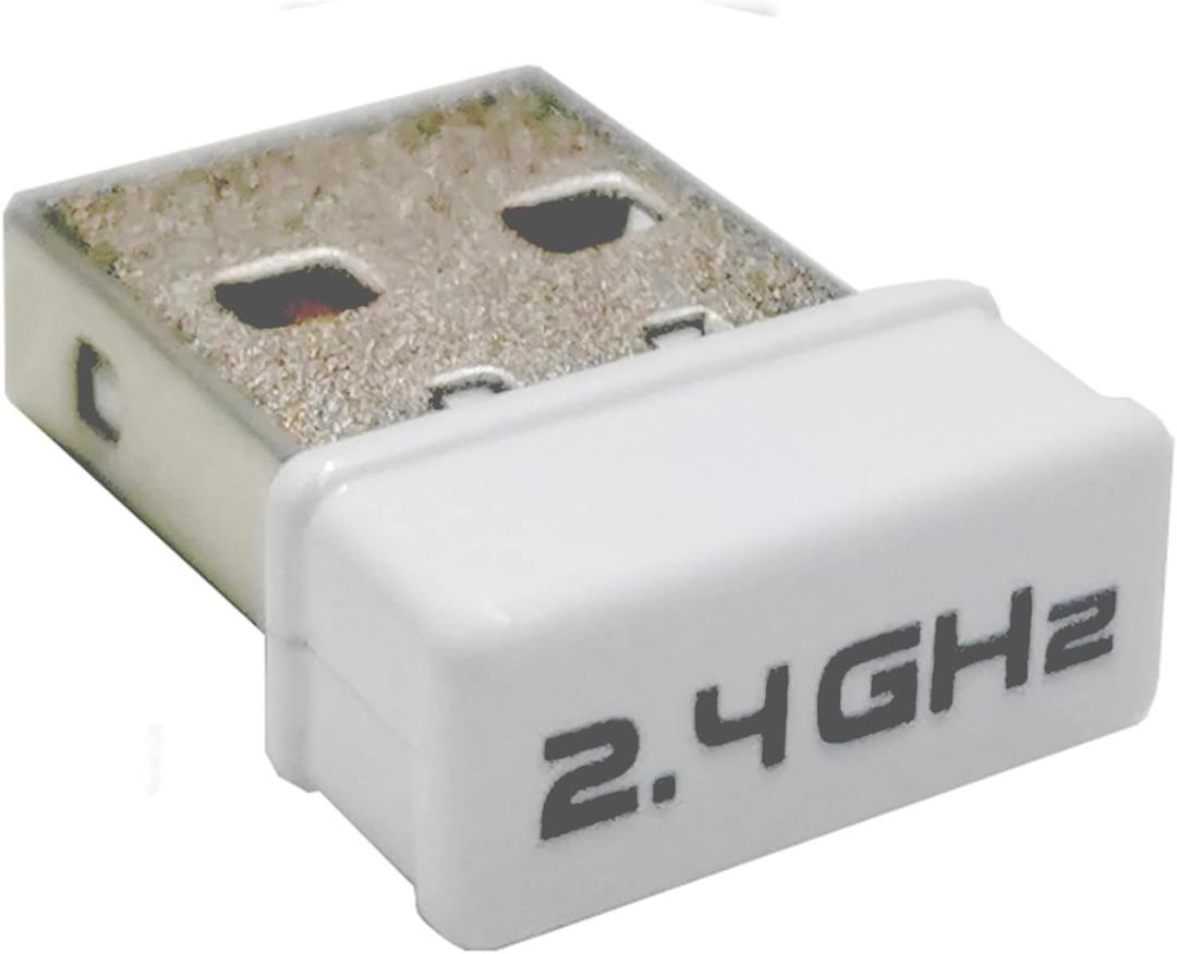 FOPETT USB Receiver, 2.4 GHz Wireless Technology, USB Plug Use for FOPETT 104 Keys Wireless Mouse and Keyboard Sets - White