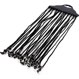 12PCS Black Non-Slip Eye Wire Eyeglass Cord Reading Sunglass Neck Strap Nylon Braided Eyewear Retainer Rope Holder