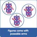 hand2mind Numberblocks Friends Six to Ten, Action Figure Set, Toy Figures & Playsets, Small Figurines for Kids, Counting Blocks, Numbers for Toddlers, Math Toys, Kids Birthday Gifts