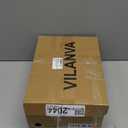 Vilanva Platform Clogs for Women Cozy Suede Fall Slippers with Warm Fur Lined Slip on Shoes Outdoor Indoor House Black Size 6