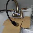 Delta Arvo Pull-Down Centerset Bathroom Faucet, Gold Bathroom Sink Faucet, Bathroom Faucet with Pull Out Sprayer, 3-Hole Bathroom Faucet, Champagne Bronze 25840LF-CZPD