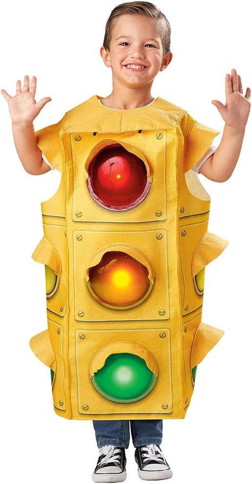 Seasons 3D Traffic Light Costume for Child 5-7 Years, Stop Light Lamp