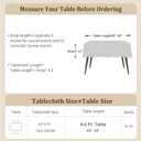 Laolitou Table Cloth Rectangle Linen Waterproof Textured Coffee Tablecloth, Washable Wrinkle Free Spill Proof Fabric Tablecloths for Dining Table Farmhouse Kitchen Holiday, 52x70 Inch