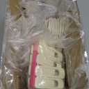 Tonswachic Baby Velvet Hangers 30 Pack - 11 Inch Premium Felt Non Slip Kids Hanger for Infant & Toddler Clothes - 0.2" Slim Space-Saving Baby Felt Hangers for Children's Closet with 10 Clips - Beige