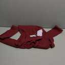 MANGOPOP Henley Bodysuit for Women Button Down Long Sleeve Tops Body Suits Dressy Blouse Casual, Burgundy, Medium