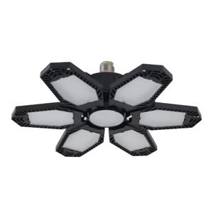 Amiluo 1 Pack Light 120W Warm Light Garage Lighting Ceiling fixtures led Basement Light 3000k deformable Garage Lighting Screw in 12000LM LED Shop Light Bulb for Basement Workshop Warehouse Barn