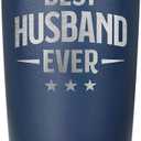 Best Husband Ever Gifts Husband Tumbler For Men Anniversary Husband Presents Idea Easter Birthday Valentines Father Day From Wife Daughter Navy Blue Husband CupTumbler 20 Oz